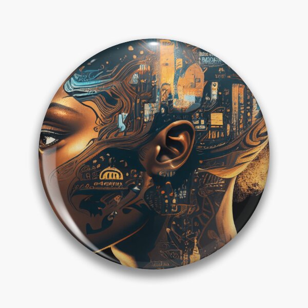 Item preview, Afrofuturism Art designed and sold by MidJourneymen.