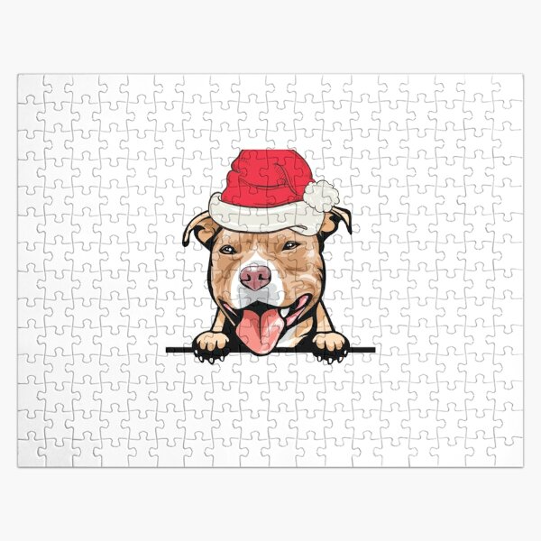Pitbull, White, Life is Better, White Background (1000 Piece Puzzle, Size  19x27, Challenging Jigsaw Puzzle for Adults and Family, Made in USA) 