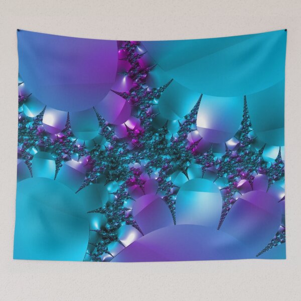 Item preview, Aqua Love | About Fractals | Classy Fractal Art designed and sold by JillyJ05.