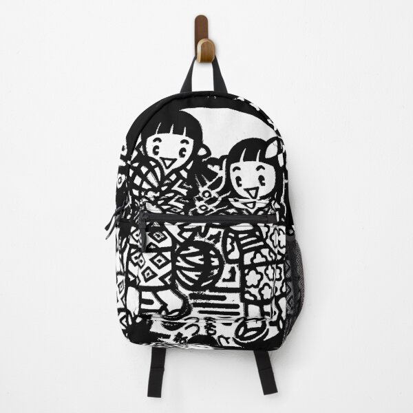 Item preview, Manhole Japan Cartoon Geisha - White Ink Print designed and sold by mattraski.