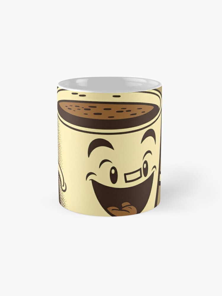 Vintage coffee cup cartoon character Coffee Mug for Sale by artefacta