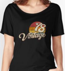 Camiseta ancha para mujer Vintage 1978