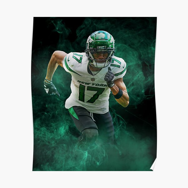 Garrett Wilson Football Paper Poster Jets 3 - Garrett Wilson - Sticker