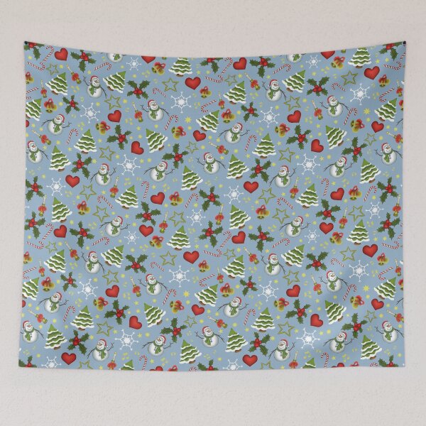 Item preview, Light Blue Christmas Pattern designed and sold by jorepetto.
