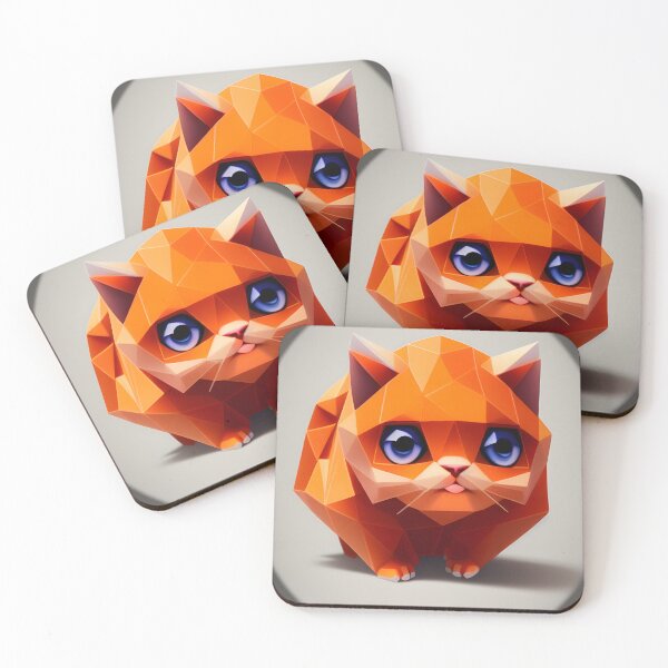 Item preview, Kawaii Ginger Crystal Cat designed and sold by CheeseBlueprint.