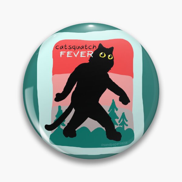 Item preview, CATSQUATCH FEVER bae cute chibi bigfoot sasquatch squatch cat designed and sold by sandpaperdaisy.