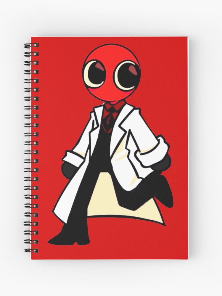 Red Scientist Rainbow Friends | Spiral Notebook