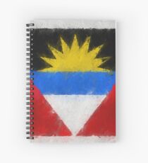Antigua And Barbuda Flag Reworked No. 66, Series 4 Spiralblock