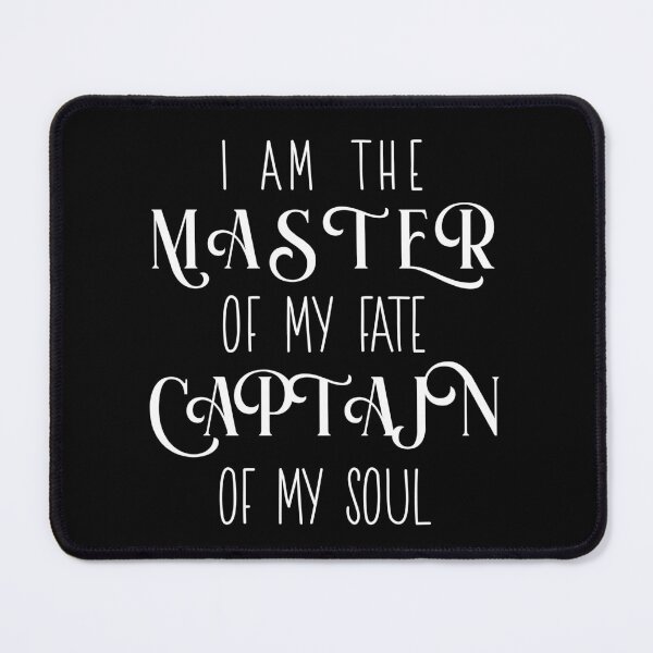 Item preview, I am the master of my fate designed and sold by silence28.