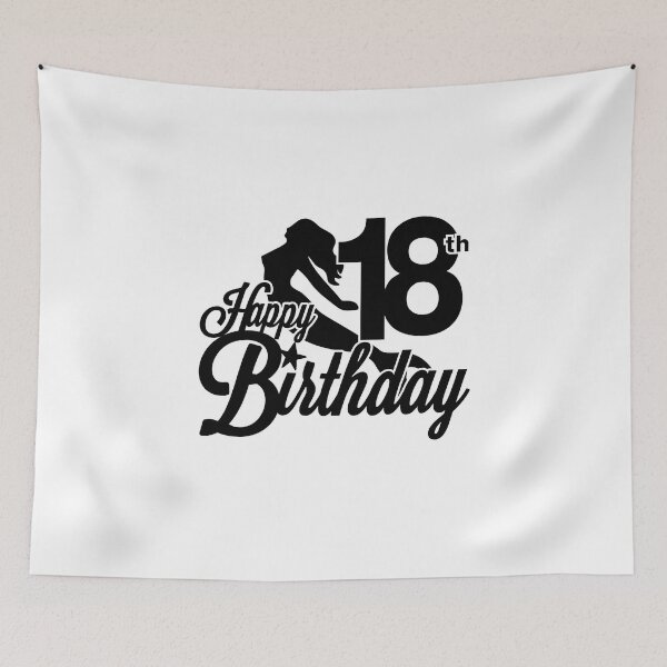 Item preview, 18th Birthday T-Shirt, Happy Birthday T-shirt, little mermaid theme, Birthday Gift, Design for Man and Ladies ,Boy and Girl ,Classic T-Shirt Gift designed and sold by sixday 7day.