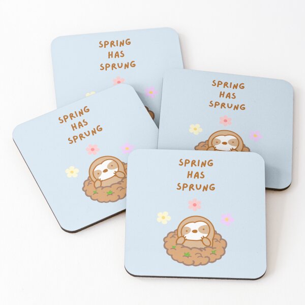 Item preview, Spring has Sprung Groundhog Day Sloth designed and sold by theslothinme.