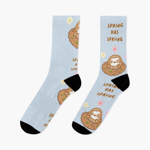 Item preview, Spring has Sprung Groundhog Day Sloth designed and sold by theslothinme.
