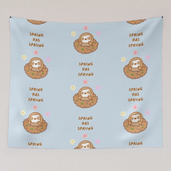 Item preview, Spring has Sprung Groundhog Day Sloth designed and sold by theslothinme.