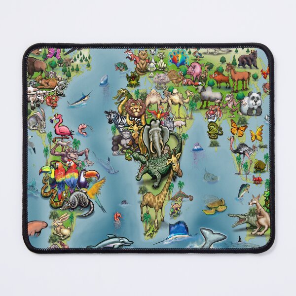 Item preview, Animals World Fun Map designed and sold by Kevin Middleton.