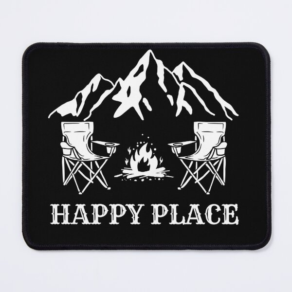Item preview, Happy Place Camp Ground (White) designed and sold by LifeNonchalant.