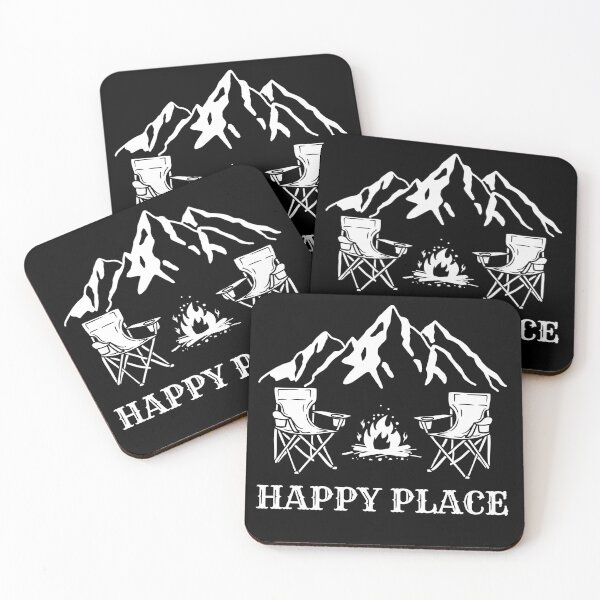 Item preview, Happy Place Camp Ground (White) designed and sold by LifeNonchalant.