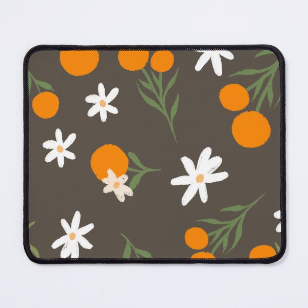 Item preview, Orange flowers pattern illustration designed and sold by pinkyfish1010.