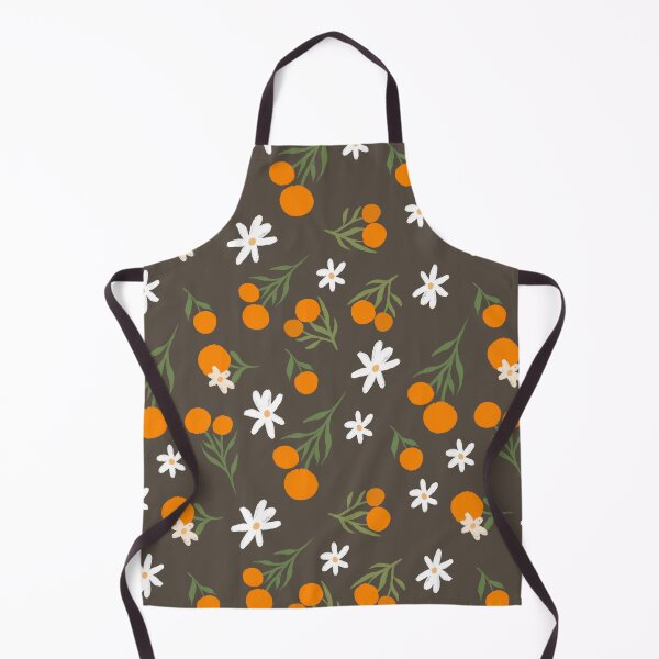 Item preview, Orange flowers pattern illustration designed and sold by pinkyfish1010.