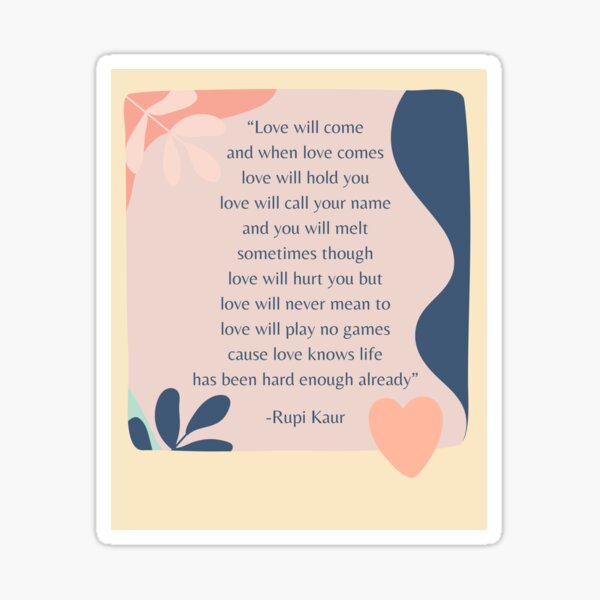 Item preview, cherina b - Love Will Come Sticker designed and sold by cherinab.
