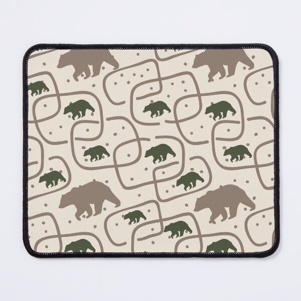 Item preview, Abstract Bear Pattern Brown and Green designed and sold by LifeNonchalant.