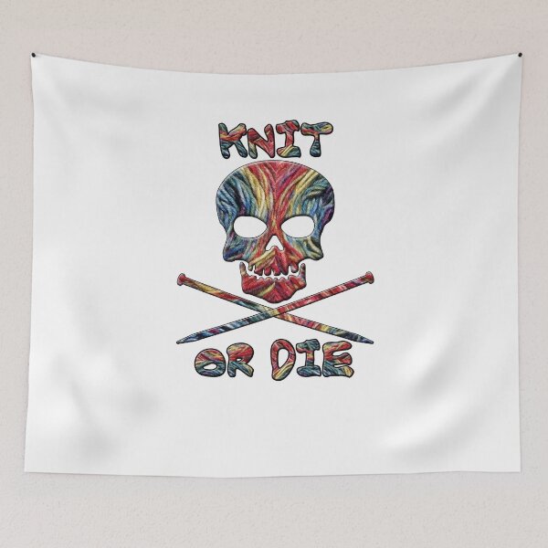 Item preview, Knit or Die Funny Knitter designed and sold by SpiritWestDesig.