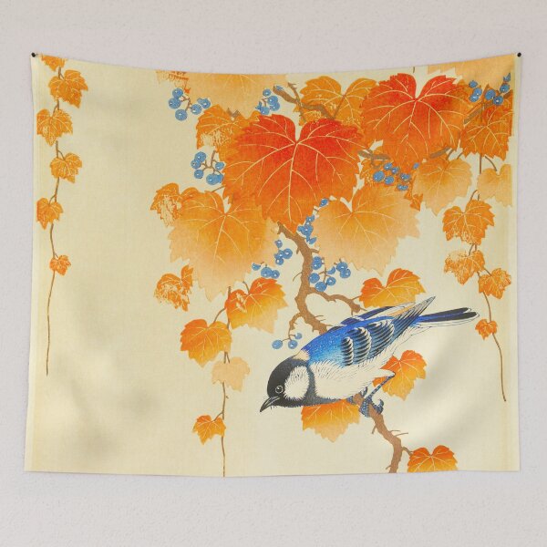 Item preview, OHARA KOSON HD - Great tit on paulownia branch (1925 - 1936)  designed and sold by Go Logo Designs.