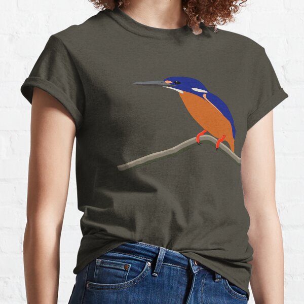 Kingfisher funny bird illustration | Essential T-Shirt