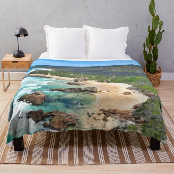 Item preview, Rocky South End of Betka Beach in Mallacoota Painting designed and sold by Colin Dixon.