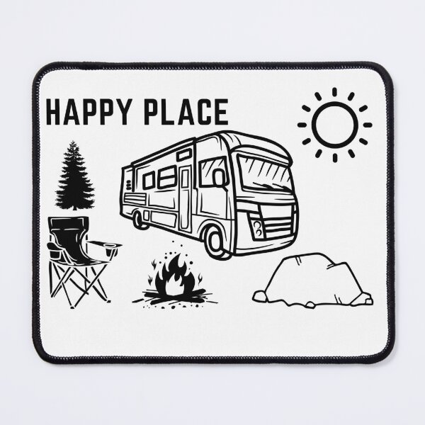 Item preview, Happy Camper (Black) designed and sold by LifeNonchalant.