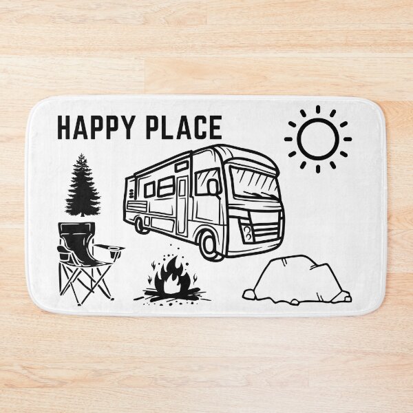 Item preview, Happy Camper (Black) designed and sold by LifeNonchalant.