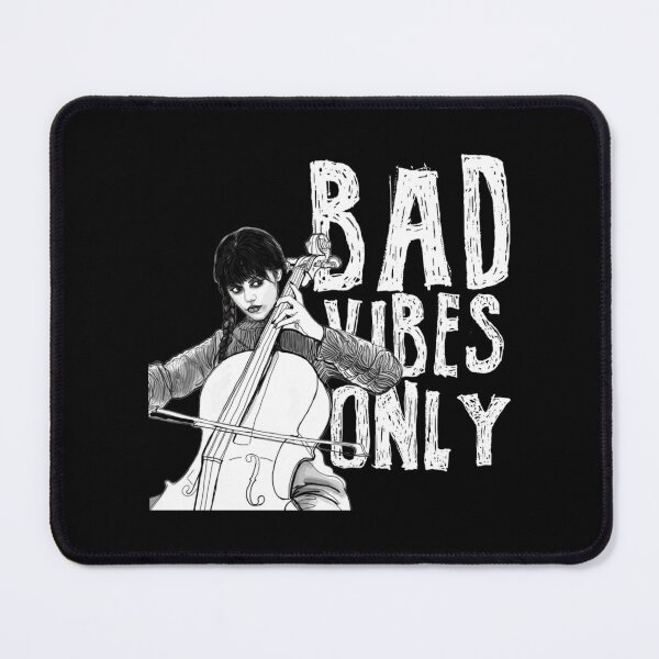 Item preview, Wednesday Addams Bad Vibes Only Pullover Hoodie designed and sold by spurtcast3.
