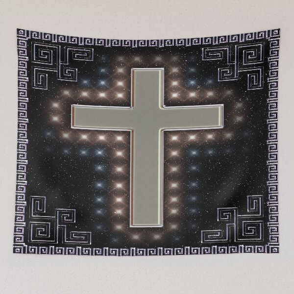 Item preview, beautiful cross design with stars designed and sold by BAYIDESIGNER.