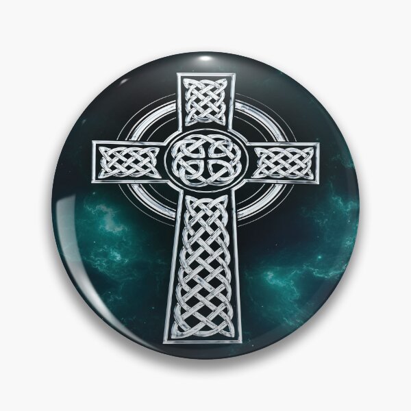 Item preview, beautiful white cross design , green, blue, gold , silver designed and sold by BAYIDESIGNER.