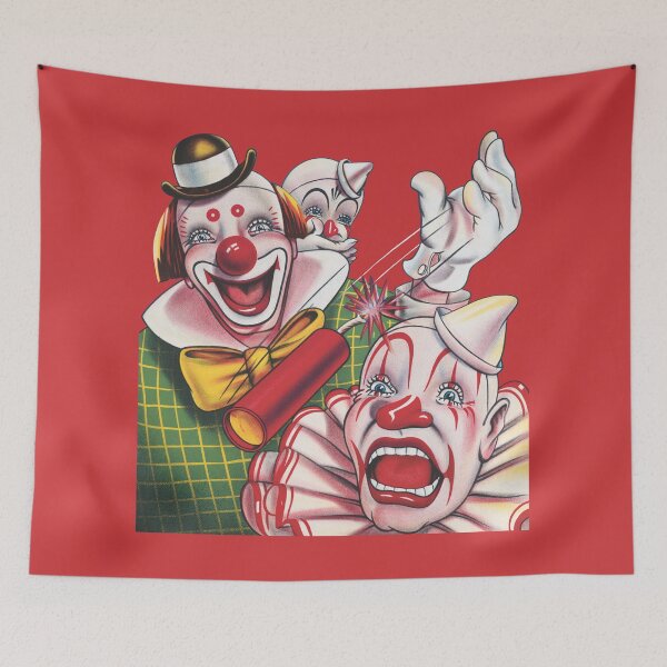 Item preview, Vintage Creepy Circus Clowns designed and sold by Relics Of The Day.