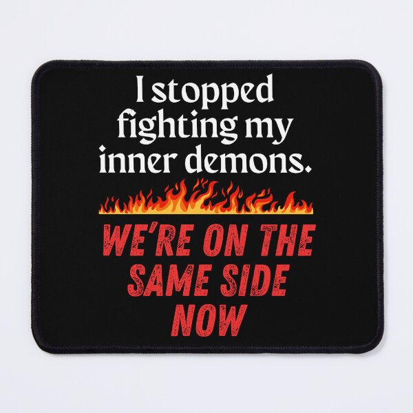 Item preview, Inner demons - hellfire - sarcastic designed and sold by EvergreenWhimsy.