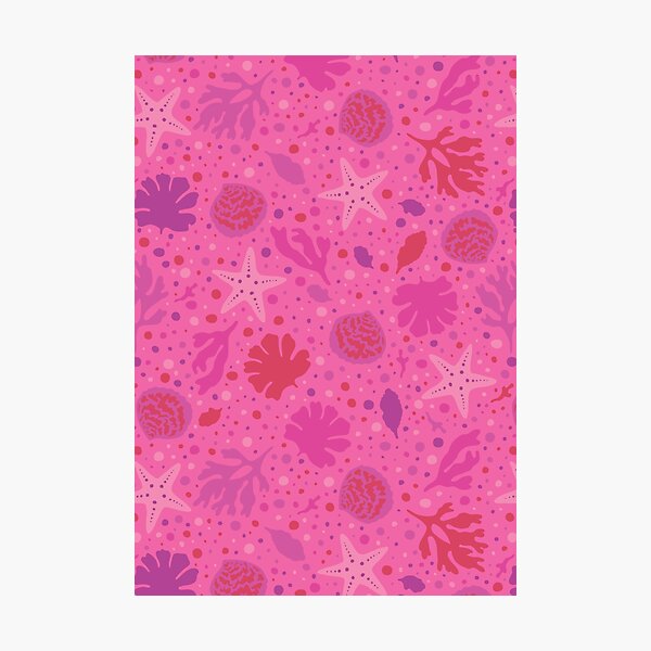 Coral Pink Aesthetic Wall Art for Sale