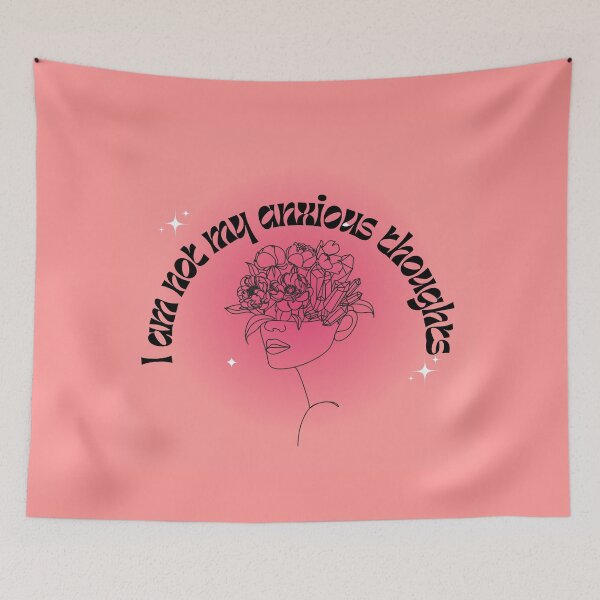 Item preview, I am Not My Anxious Thoughts l Nurturing Mind designed and sold by GabbyC03.