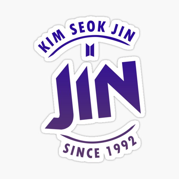 Artikel-Vorschau von BTS Jin Abzeichen auf hellem Hintergrund, designt und verkauft von shopnojams.
