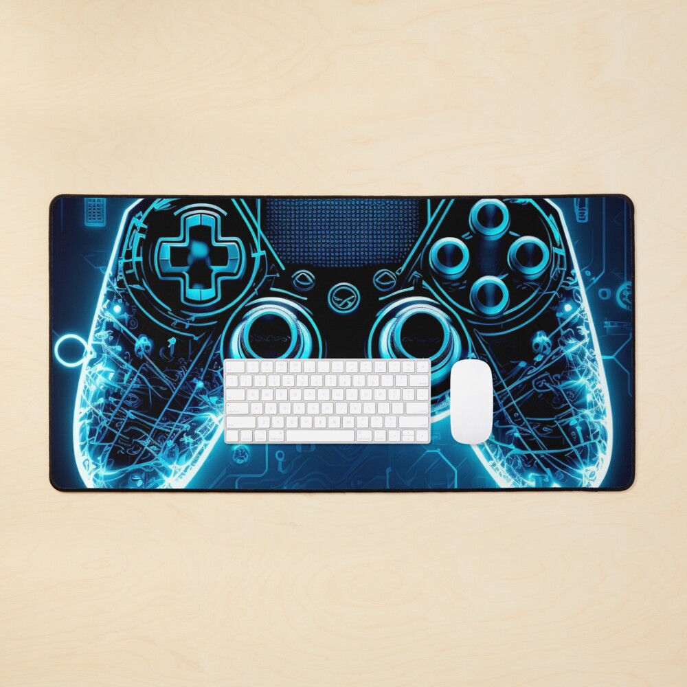 Poster Gaming Technology - A Game Pad on an Intensely Navy Blue