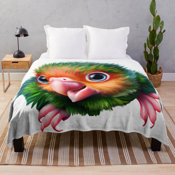 Item preview, Adorable Cartoon Fluffy Happy Baby Parrot designed and sold by Trace1234.