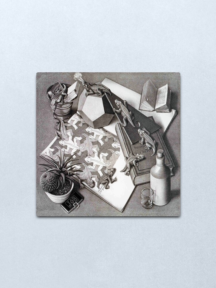Alternate view of Escher Metal Print