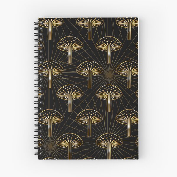 Item preview, 20's Art Deco Golden Teacher Mushrooms designed and sold by saint-shores.