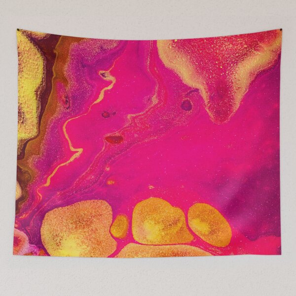 Item preview, Flux of Gold 3  - Original Fluid Acrylic Abstract Painting designed and sold by lumino-one.