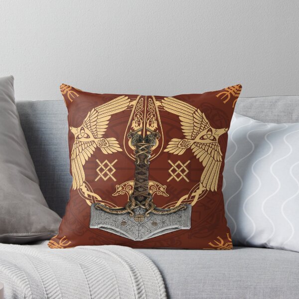 Item preview, Viking design with The Symbol of Guidance & Thor's hammer designed and sold by BAYIDESIGNER.