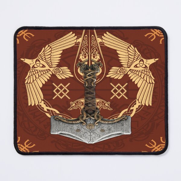 Item preview, Viking design with The Symbol of Guidance & Thor's hammer designed and sold by BAYIDESIGNER.