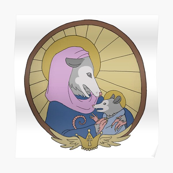 Holy Mother Possum and Child Poster