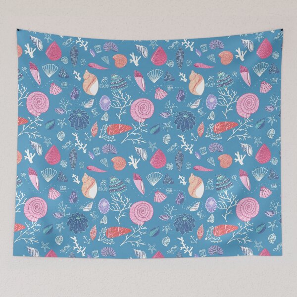 Item preview, Sea shell and teasure map design  designed and sold by Daizydrawshop.