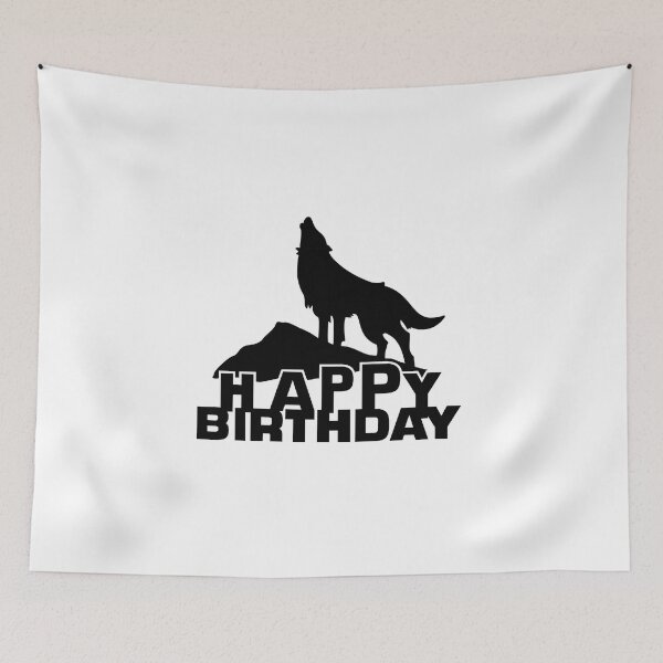 Item preview, Birthday T-Shirt, Happy Birthday T-shirt, wolf theme, Birthday Gift, Design for Man and Ladies ,Boy and Girl ,Classic T-Shirt Gift designed and sold by sixday 7day.