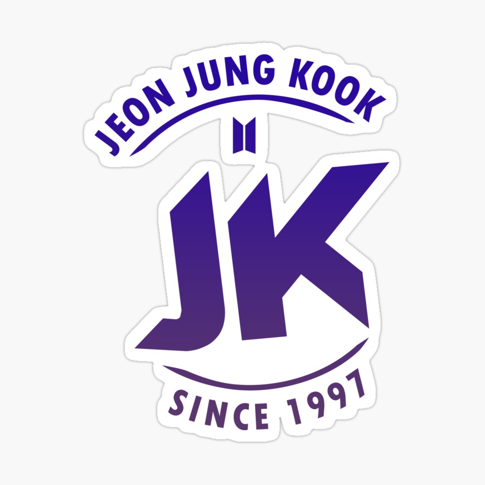 BTS JK Jungkook badge on light background