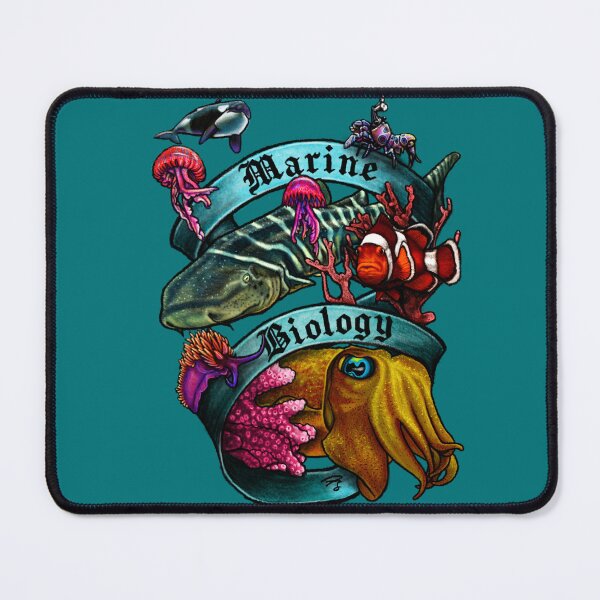 Item preview, Marine Biology Nerd Banner designed and sold by FreyStrandDraws.